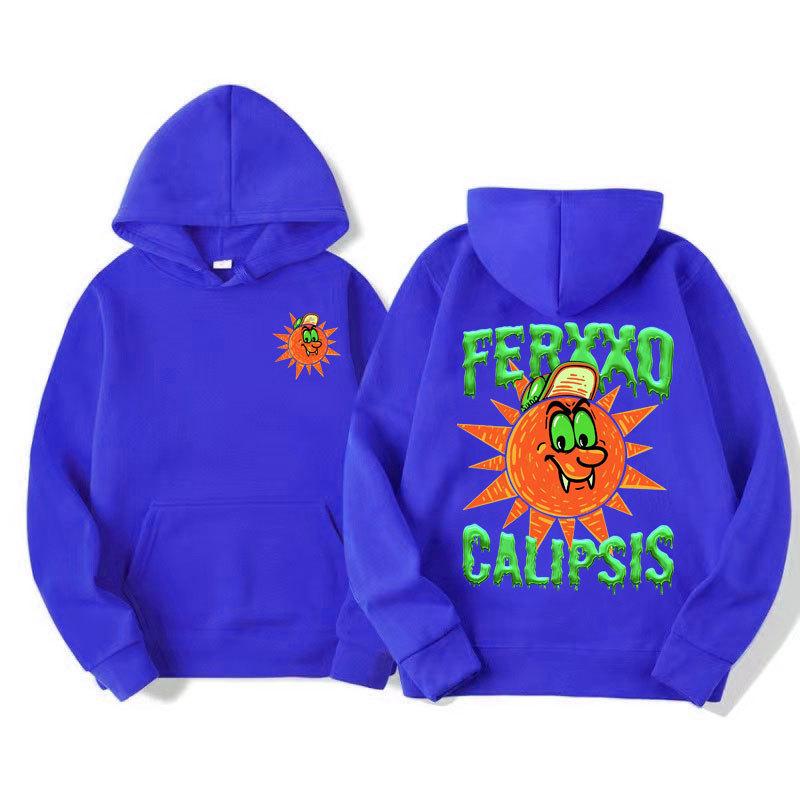 Ferxxo Calipsis Potisk Módní Mikina Ležérní Oversized Unisex Podzim Zima Flísová Streetwear Topy Pánské Sudaderas