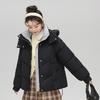 New Versatile Cotton Jacket for Women Short Thickened Bread Jacket for Winter Student Hooded Cotton Jacket