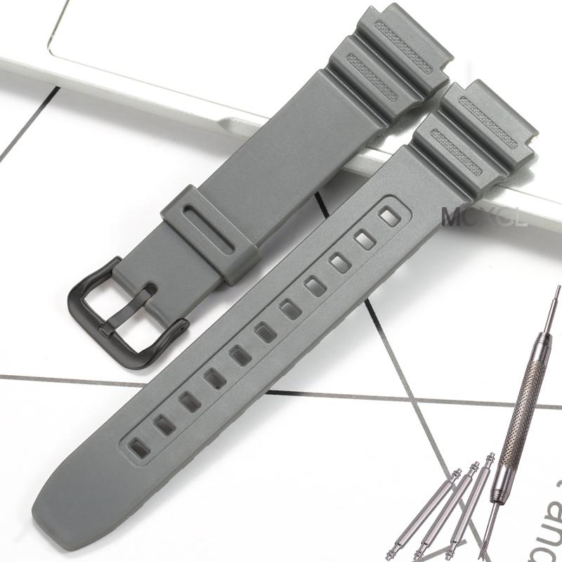 18mm Resin Replacement Strap For Casio F91W F108WH AE1200WH AE-1300WH W800H AE1000W F105W Mens Womens Watch Band Accessories