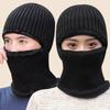 Unisex Winter Knitted Hat, Scarf, & Gloves Set - Fleece-Lined Wool