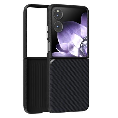 ABEEL Pro Xiaomi Mix Flip 5G Pouzdro Kompatibilní s MagSafe Zadní kryt s texturou karbonových vláken