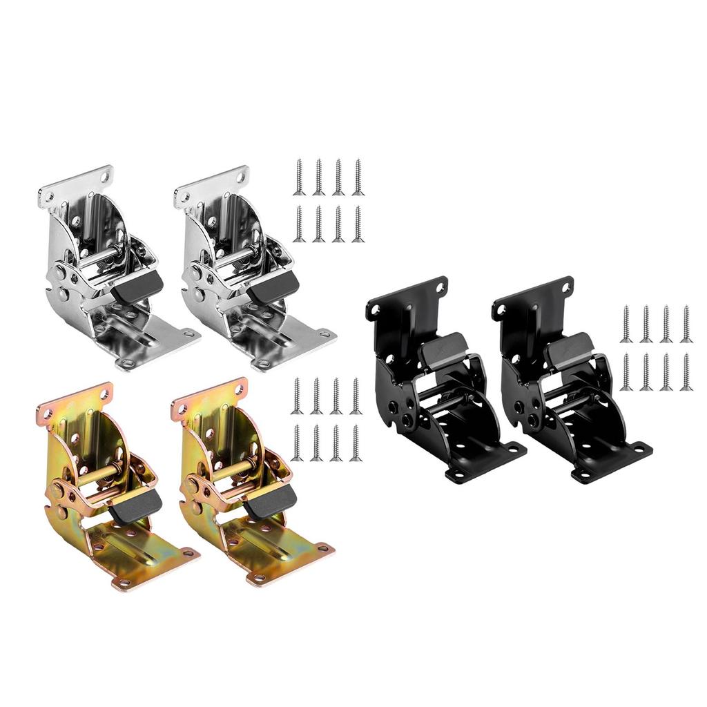 2x Möbelbeinscharniere Klappzubehör 0-90-180 Grad Einfache Montage Multifunktional Verriegelung Ausziehstütze Selbstverriegelnd