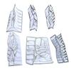 Folded Clothes Organizer Closet Compartmented Storage Box Clothes Separator Bag for Underwear Trousers Grey
