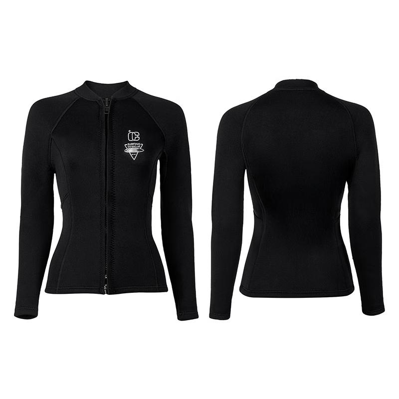 Women s 3MM Neoprene Long Sleeve Wetsuit Top S