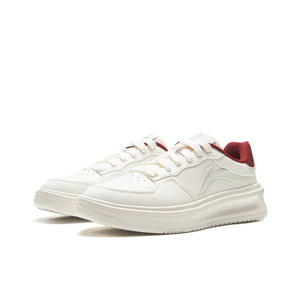 Li Ning Lantern Festival Classic Versatile Thick Sole Height Increasing White Sneakers Women Sneakers AGCV316-4