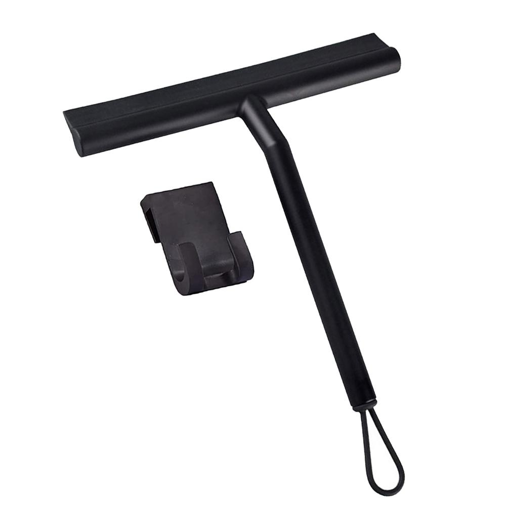 Shower Squeegee for Glass Doors Silicone Squeegee with Hook Bathroom Shower Mirrors Tiles and Car Windows Streak Free Cleaning