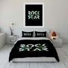 Rock Star Black Bedding Set Bedding Duvet Cover Set Duvet Cover Pillowcases (1 * Duvet Cover 2 * Pillowcases, without duvet insert)