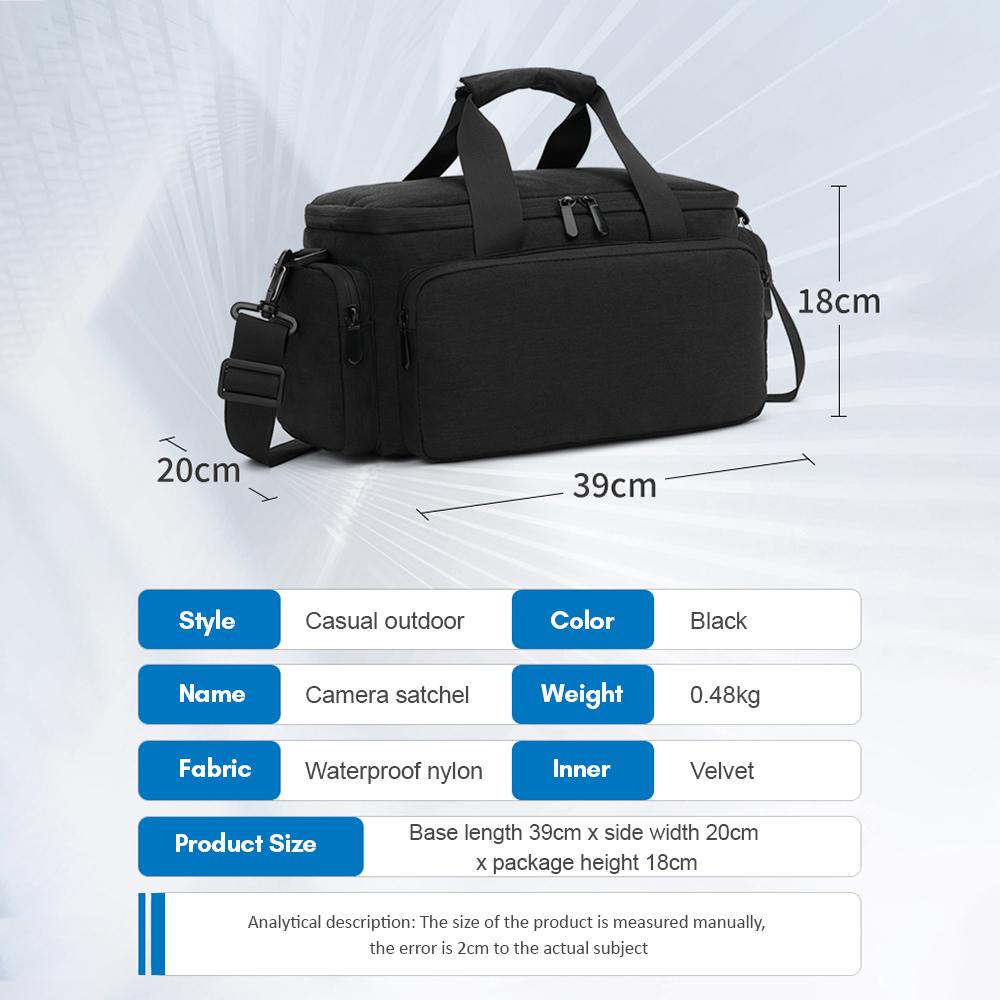 Camera Bag Travel Camera Shoulder Bag Water Resistant Shock Proof for Mirrorless Camera with Removable Dividers And