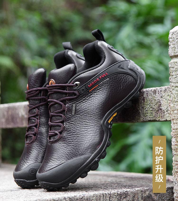 Cow Leather Men's Hiking Shoes Hunting Boots Women Outdoor Waterproof Treeking Snow Shoes Climbing Mountain Walking Sneakers