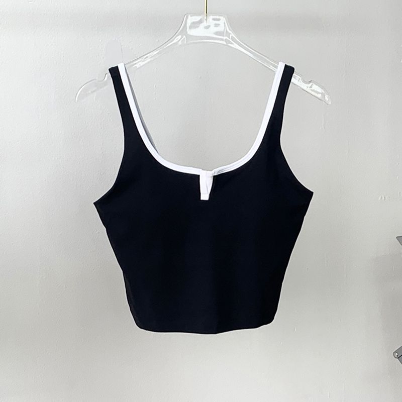 Lu Same U-Shaped Beauty Back Exercise Vest Women's Summer Thin Outwear Detachable Chest Pad Fitness Yoga Wear Tops
