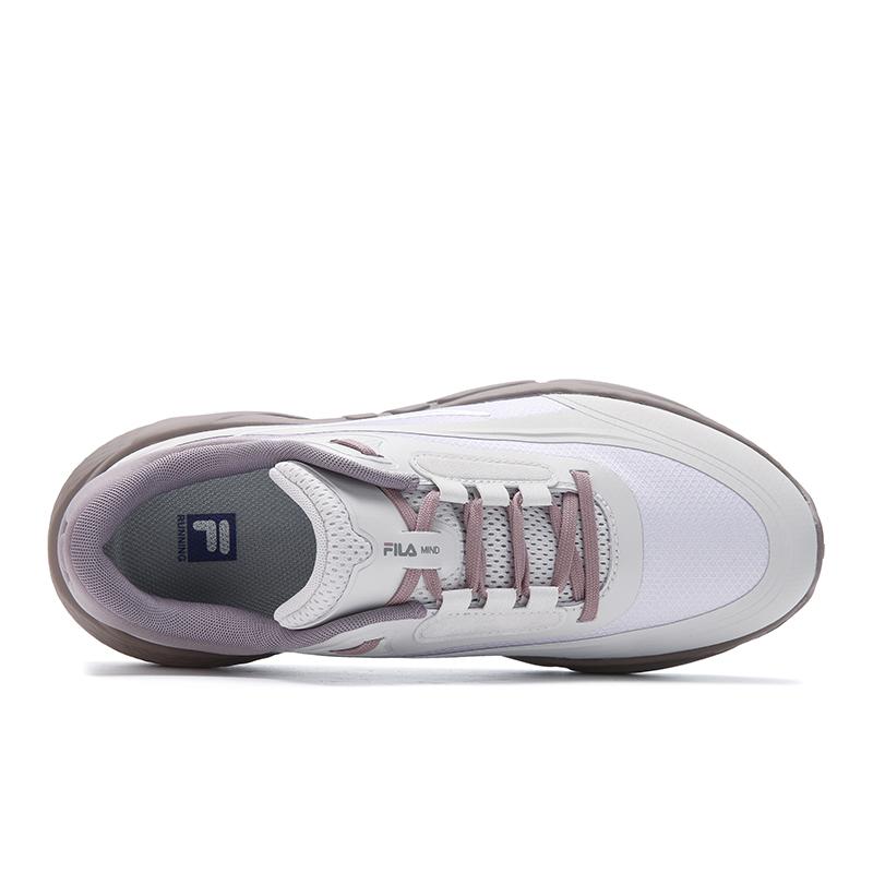 FILA MIND SE Cushioning Abrasion Resistant Lightweight Rebound Low top Running Shoes Women's Lilac Gray Purple A12W541801FLQ