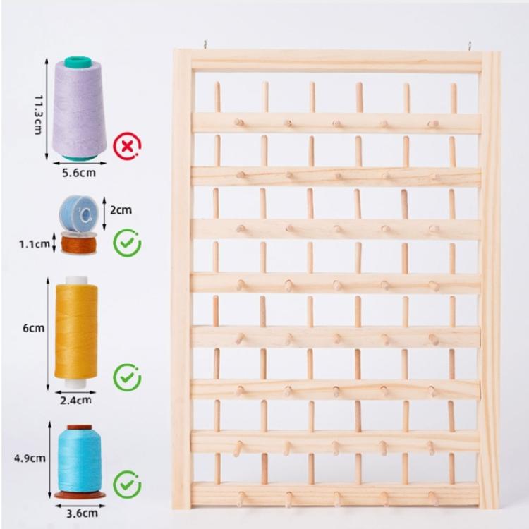Convenient Thread Storage Rack Space Saving Wall Mount Thread Holder Organizers Rack for Craft and Sewing Rooms