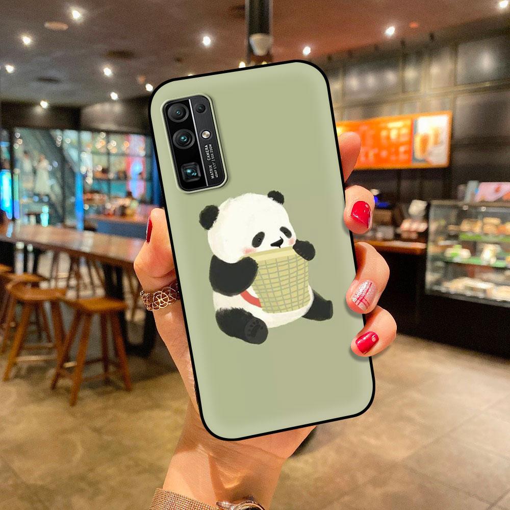 Case For Huawei P30 Lite P Smart Z Y6 Y7 2019 P40 Pro P20 Honor 9X 8X Play 9A 20 9S Phone Cover Shell Super Cute Panda Funda Sac