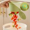 Self-Cleaning Push-Type Sink Strainer Basket - Automatic Food Waste Drain Basket with Removable Bottom, Easy Installation & Removal