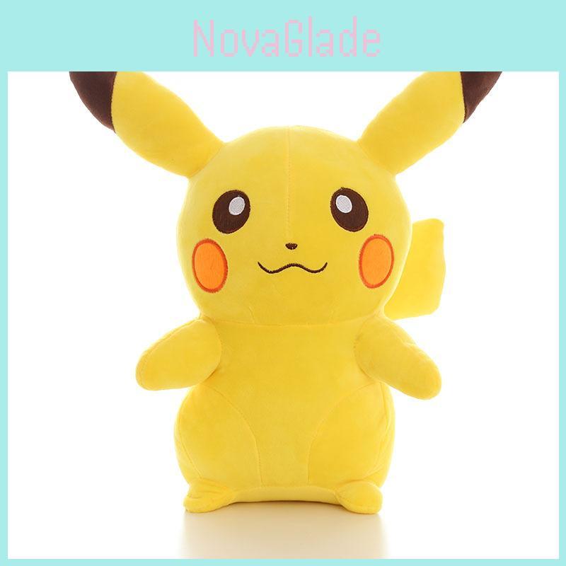 Delightful 17.8inches Large Stuffed Dolls Pokemon Anime Pikachu Soft Plush Animal Toy Gift For Fans And Friends