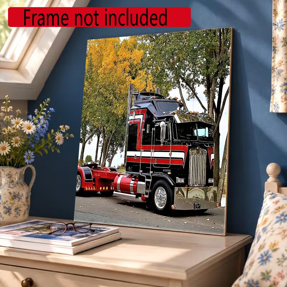 Kenworth 5D Round Diamond Painting Kit Diamond Embroidery Painting Rhinestones Mosaic Frameless Handwork Decoration Arts