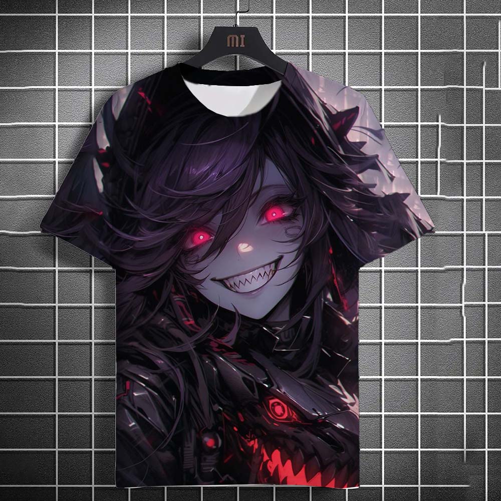 Cartoon Sexy Girl Pattern Men's T-Shirt 3d Printed Oversized T Shirts For Men Personality Harajuku Short Sleeve Tops Clothing