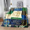 Happy Birthday Wishes Blanket Warmthful Decor Suitable for Picnics Seaside Sofa Four Seasons Multipurpose Digital Print