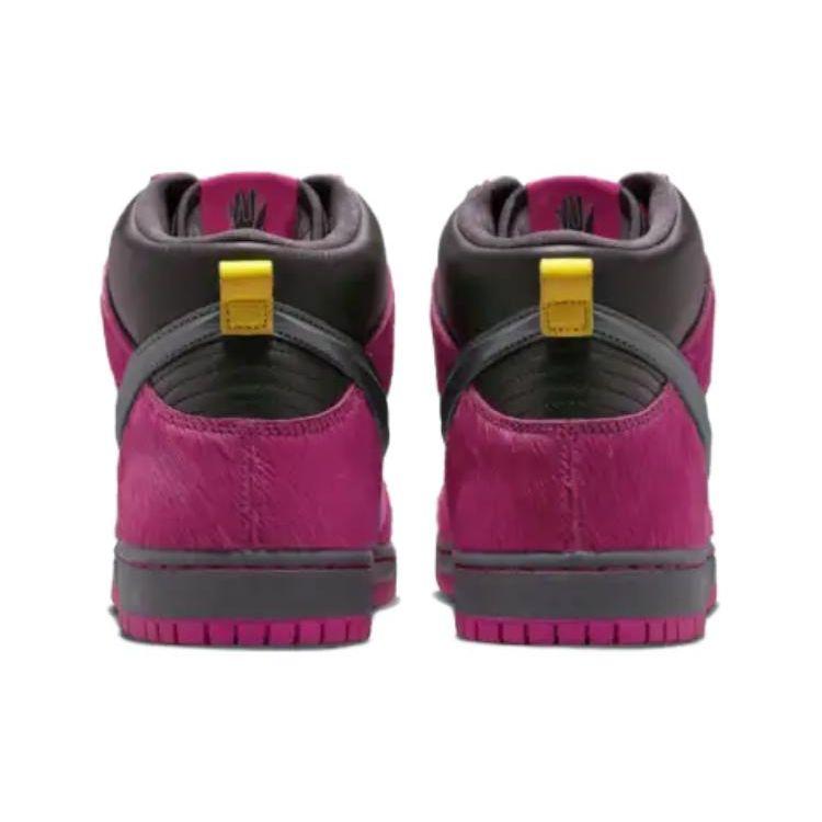 Run The Jewels X Nike Dunk High SB 4/20 Unisex Sneakers Pink Active-Pink Black DX4356-600