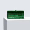 2025 New Fashion Acrylic Long Evening Clutch Bags Luxury Designer Women Wedding Party Square Handbags Shoulder Bag