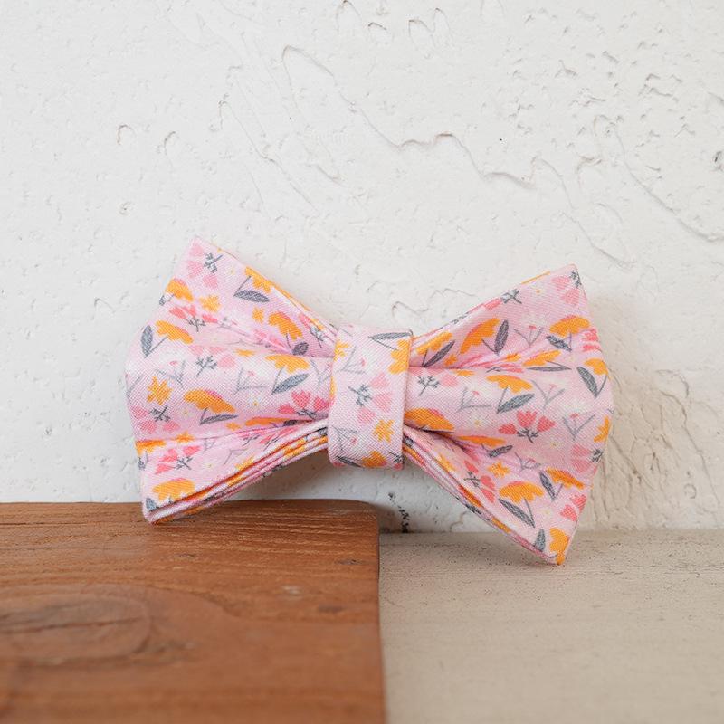 Floral Pink Cat Collar - Soft, Comfortable, Double Layer, UCC-168M