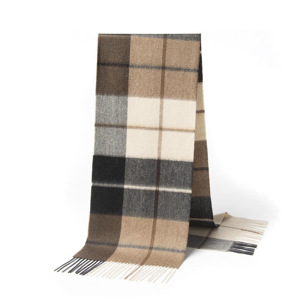 2025 British Plaid Wool Scarf for Men & Women - Warm, Autumn/Winter Style