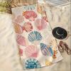 1 Stück Großes Muschel Strandtuch, Sand Sonnenschutz, Ideal zum Surfen Schwimmen Yoga, Strand Pool Reisen Outdoor Nutzung
