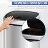 Stainless Steel Kitchen Sensor Dustbin Automatic Touchless Rubbish Garbage Waste Bin 48L Silver