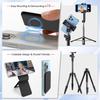 Phone Stand, Foldable Magnetic Phone Tripod, Angle Adjustment & Strong Magnets PU Leather Phone Stand, Compatible with All Smart Phone 16/15/14/13/12