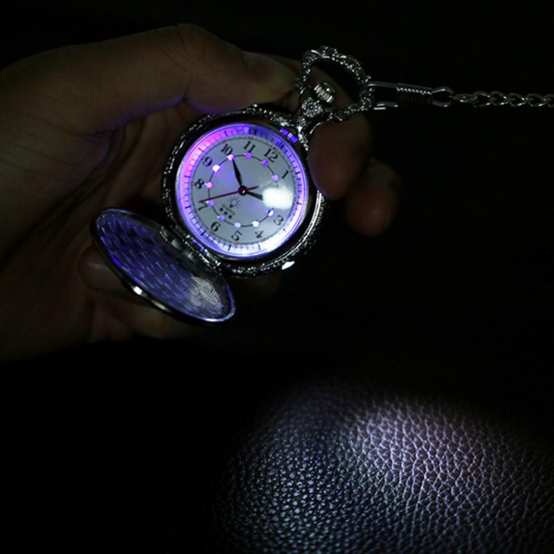 pocket watch with light