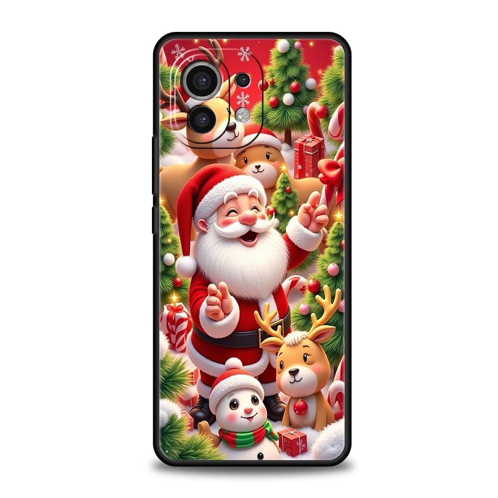 New Year Christmas Phone Case Cover for Xiaomi Mi 17 Pro Max 15 14 13 12 11 Ultra 15T 14T 13T 12T 11T Pro Lite Soft TPU Shell