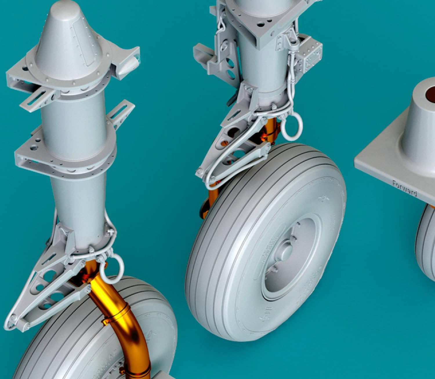 

Reskit 1/35 scale CH-54A Tarhe Landing Gear (Parked, Fully Loaded) (for ICM) Plastic Model Kit Parts RSKU35-0076 (Airplane)