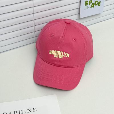 Candy Color Baseball Cap Adult Spring and Summer Small Fresh Soft Top Embroidered Versatile Cap Sun Protection