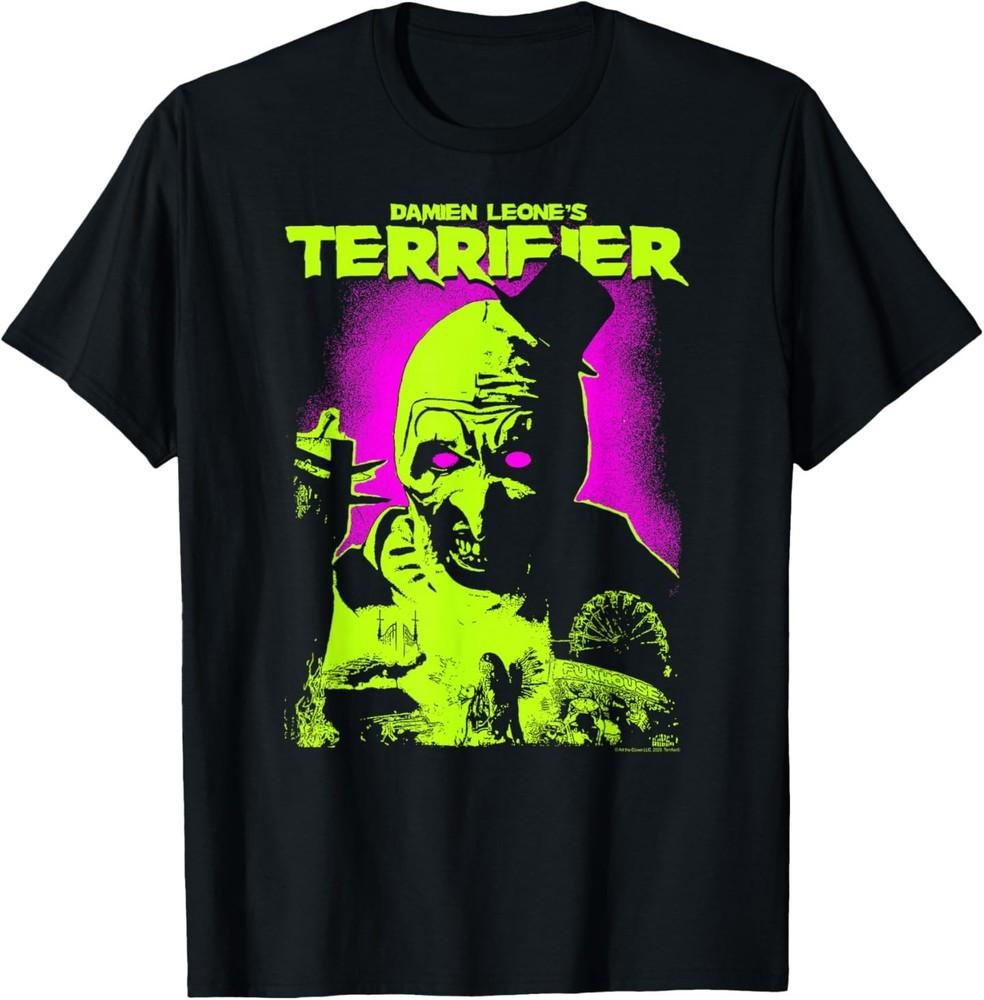 Terrifier Glowing Eyes Art Neon Poster Horror T-Shirt