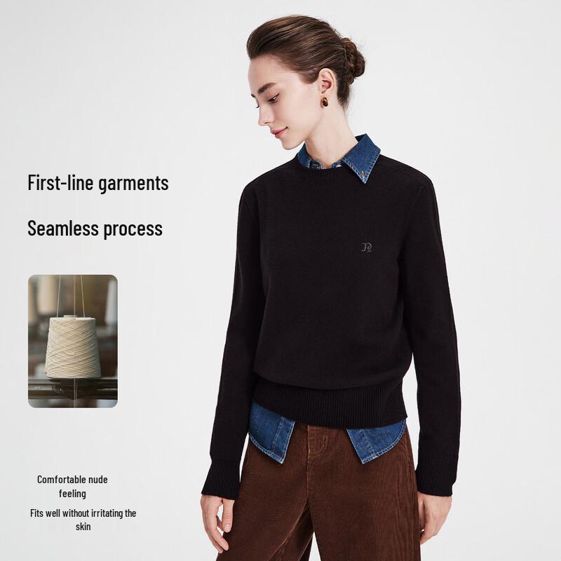Navigare 2026 A/W Women's 100% Wool Round Neck Sweater
