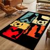 Soccer Field Strategy Sketch Decorative Area Rug Compact Foldable Construction Non-slip Bottom All-season Home Use Elegant Luxury Rug
