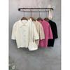 C S In The Room Gold Collar neCk Shoulder pIntuCk Knit 5 SleeveS 4 ColorS