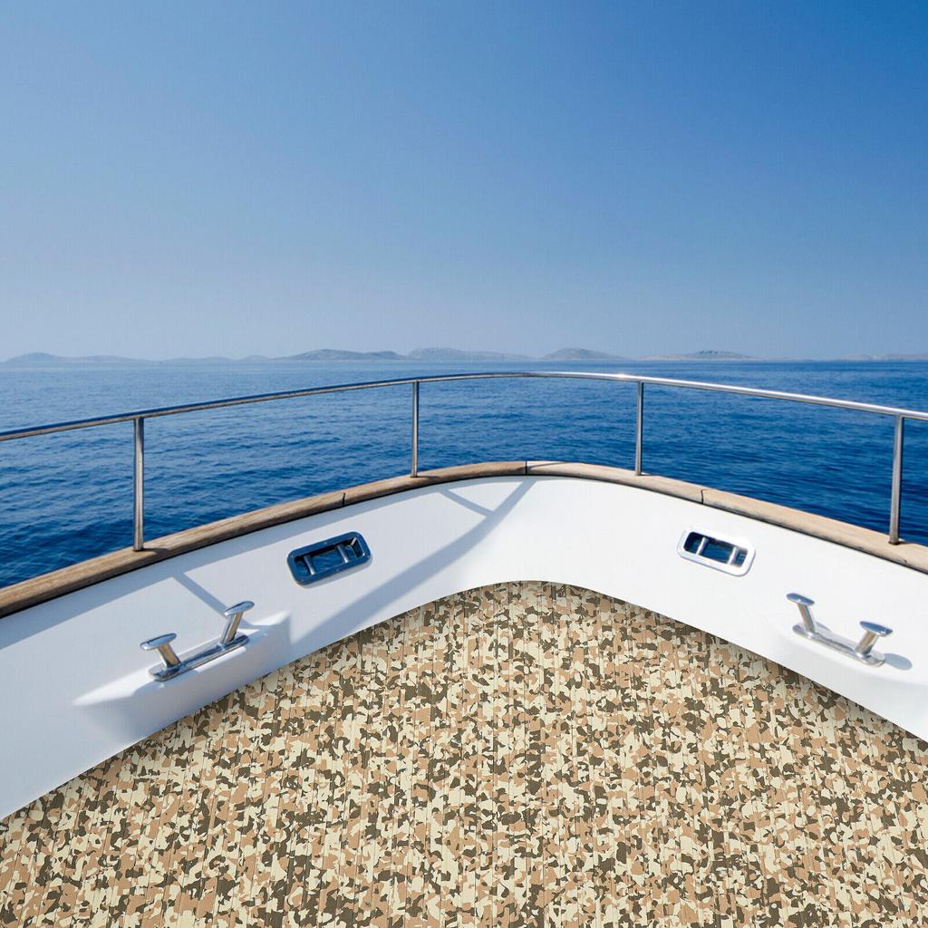 EVA Foam Boat Flooring Mat Self-Adhesive Non-Slip Marine Decking 94x35 Inch Waterproof Roll for Yacht RV