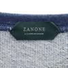 ZANONE Made In Italy Knit Switching Long Sleeve Sweat Trainer S Navy Men's Used