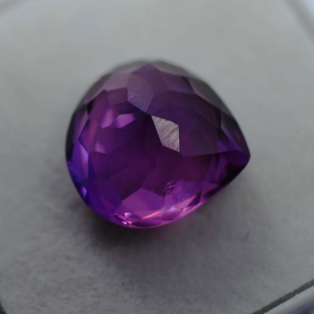 Authentic 6.75 Ct Natural Purple Tanzanite Pear Cut   Loose Gemstone