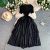 Boho Chic Summer Vacation Dress Women Flowy Tiered Ruffles Maxi Dress Casual Beachwear Loose Fit Holiday Dress