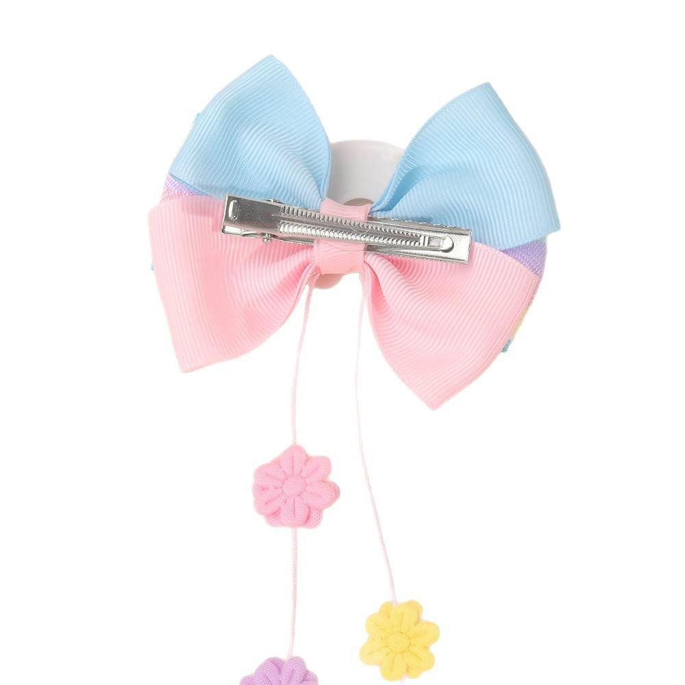 2 Stück Neue Kinder Schleife Regenbogen Haaraccessoires Kleine Blume Bänder Süße Kleine Mädchen Kopfschmuck Haarnadel Party Dekoration Geschenk