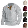 New Men's Outdoor Corduroy Casual Crew Neck Solid Colour Long Sleeve Sweatshirt