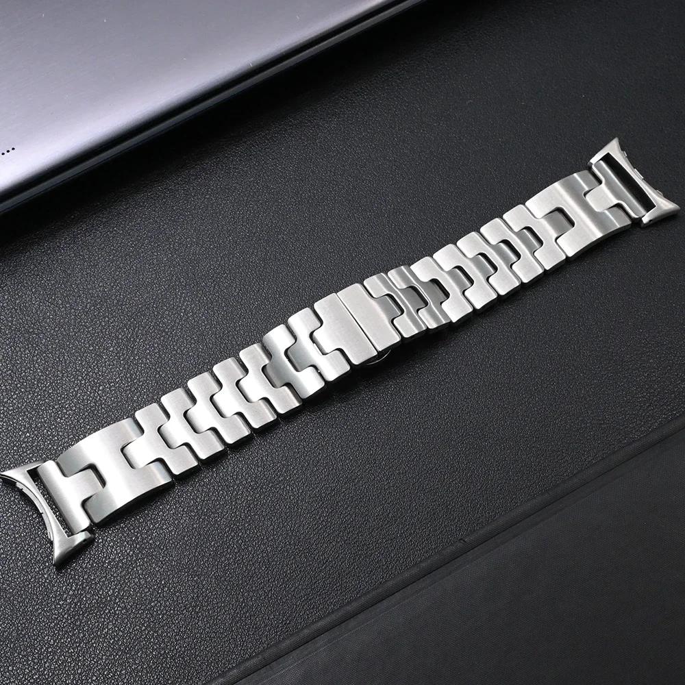 

Men Stainless Steel Strap for Google Pixel Watch 3 45mm Grand H Bracelet for Pixel Watch 3 45mm Wristband Replaced Accessories Pixel Watch 3 45mm
