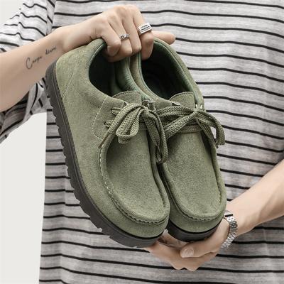 Letné zelené klasické topánky pánske priedušné semišové pánske ležérne topánky šnurovacie ploché topánky pre mužov obuv zapatos de hombre