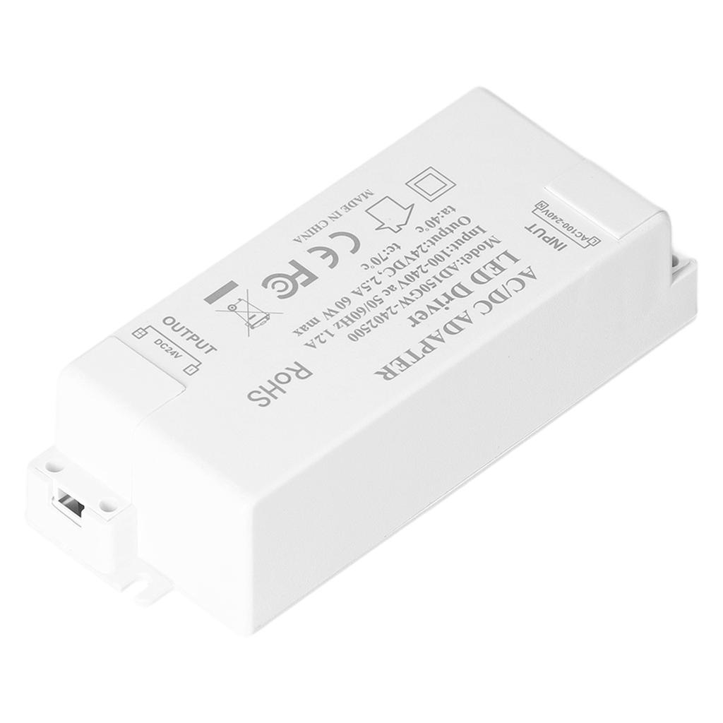 LED Driver DC24V 2.5A 60W LED Light Transformer DIY Lamp Driving Power Supply AC100‑240V