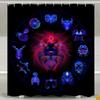 Aquarius Shower Curtain Bath Curtain Modern Waterproof Fabric Bathroom Curtains Accessories Constellation Theme Bathroom Decor