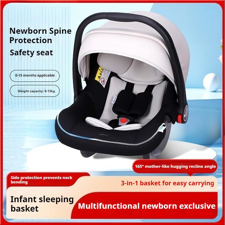 

Новорожденный автомобильное детское кресло безопасности ребенок портативная автомобильная люлька младенец люлька Beige Black