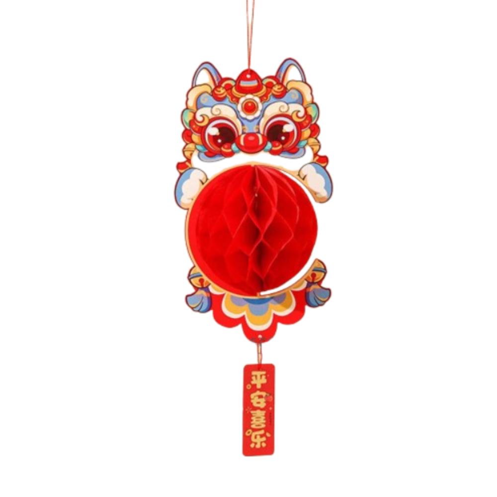 Chinese 2025 Snake Year Lantern Pendants Honeycomb Ball Lantern Ornament  Celebration Party Gifts