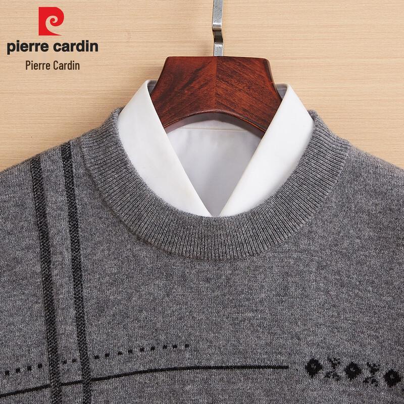 Pierre Cardin Men's Jacquard Wool Pullover Sweater